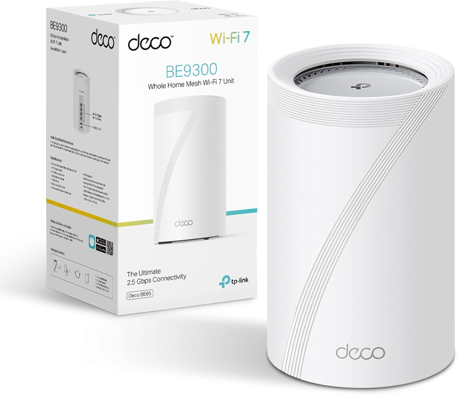 TP-Link Deco BE65 single BE9300 whole home mesh Wi-Fi 7 unit